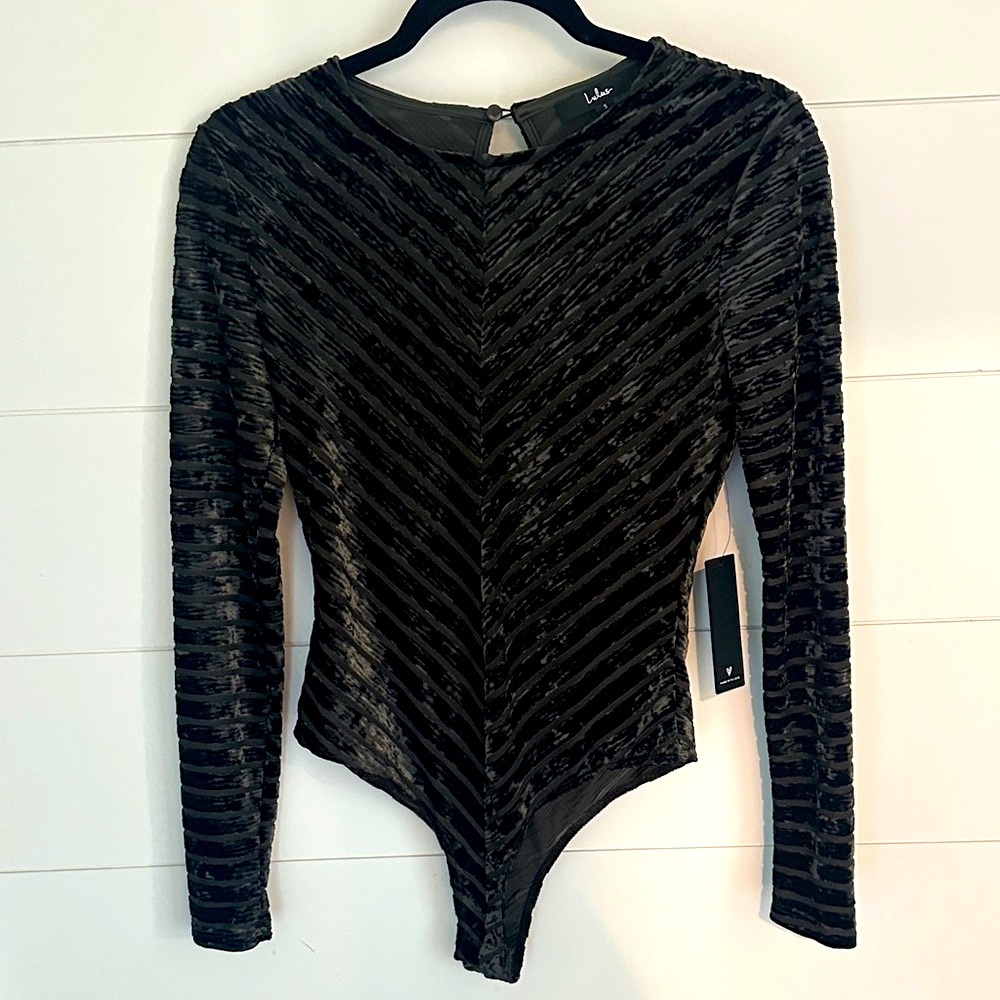 NWT Green Velvet Bodysuit